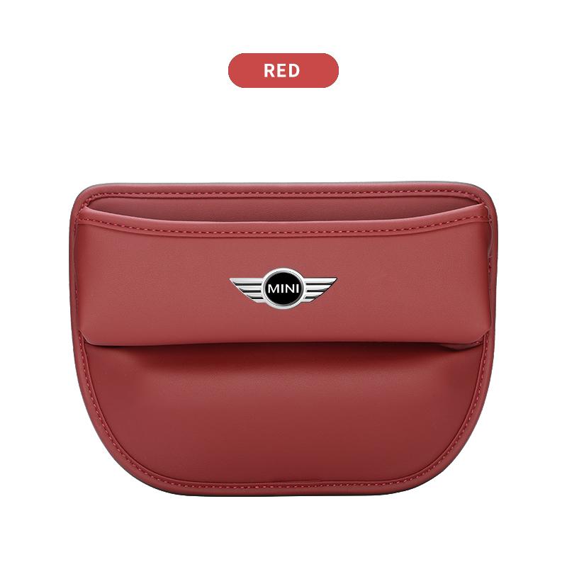 Skórzany Organizer na Siedzenie z Logo Samochodu Akcesorium do Wnętrza Samochodu Dla BMW Mini Cooper F54 F55 F56 R56 R60 SONE Roadster Clubman Coupe