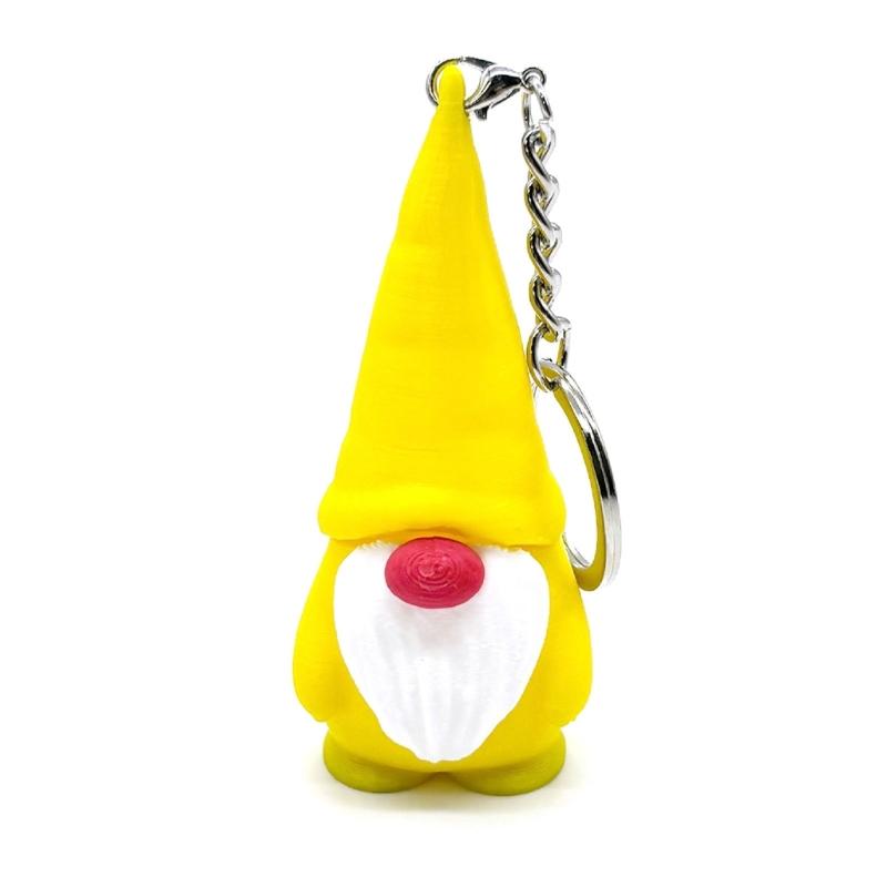 Zwerg Schlüsselanhänger PLA-Materialien Vielseitige Feiertagsdekoration Weihnachtsbaumzubehör Zwergfigur Schmuck