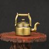 Mini Bule de Cobre Vintage para Ponta do Dedo Bule de Chá Queimador de Incenso de Bolso Latão Retrô Animal de Chá Acessórios para Decoração de Casa Ornamento de Mesa