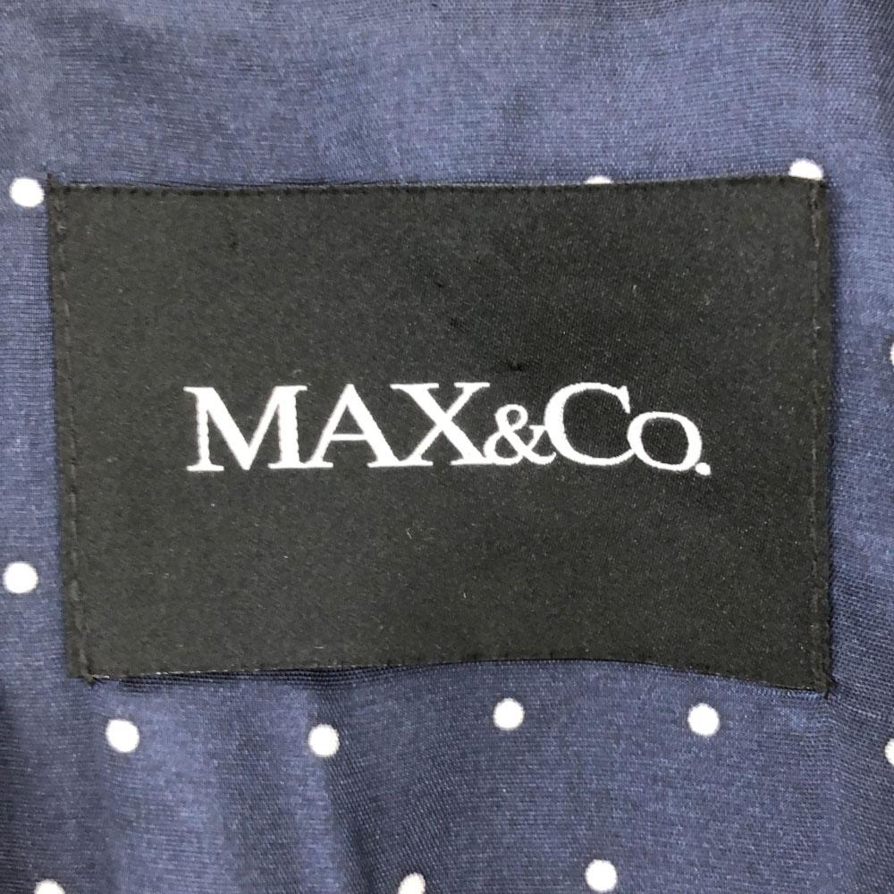 MAX&CO Trench Coat 4 Beige Back Dot Pattern Women Used