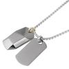 DIESEL Double Plate Dog Tag Necklace Pendant DX1143040 [Diesel] [Item]