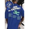 Summer Hot Sale Paul McCartney Got Back Tour Double Sided Print T-shirt Unisex Vintage Hip Hop Streetwear Top Y2K Gothic Cotton Oversized T-shirts