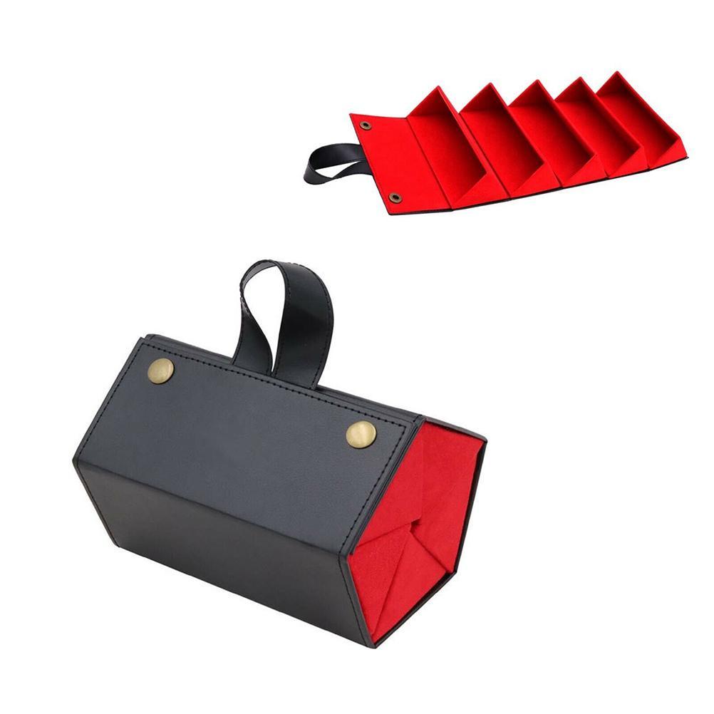 Portable Sunglasses Organizer with 5 Slots Travel Glasses Storage Case Foldable Eyeglasses Holder Box for Women Men