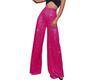 Pantaloni da Donna a Gamba Larga Lunghi Fino ai Piedi con Perle e Paillettes alla Moda 2025