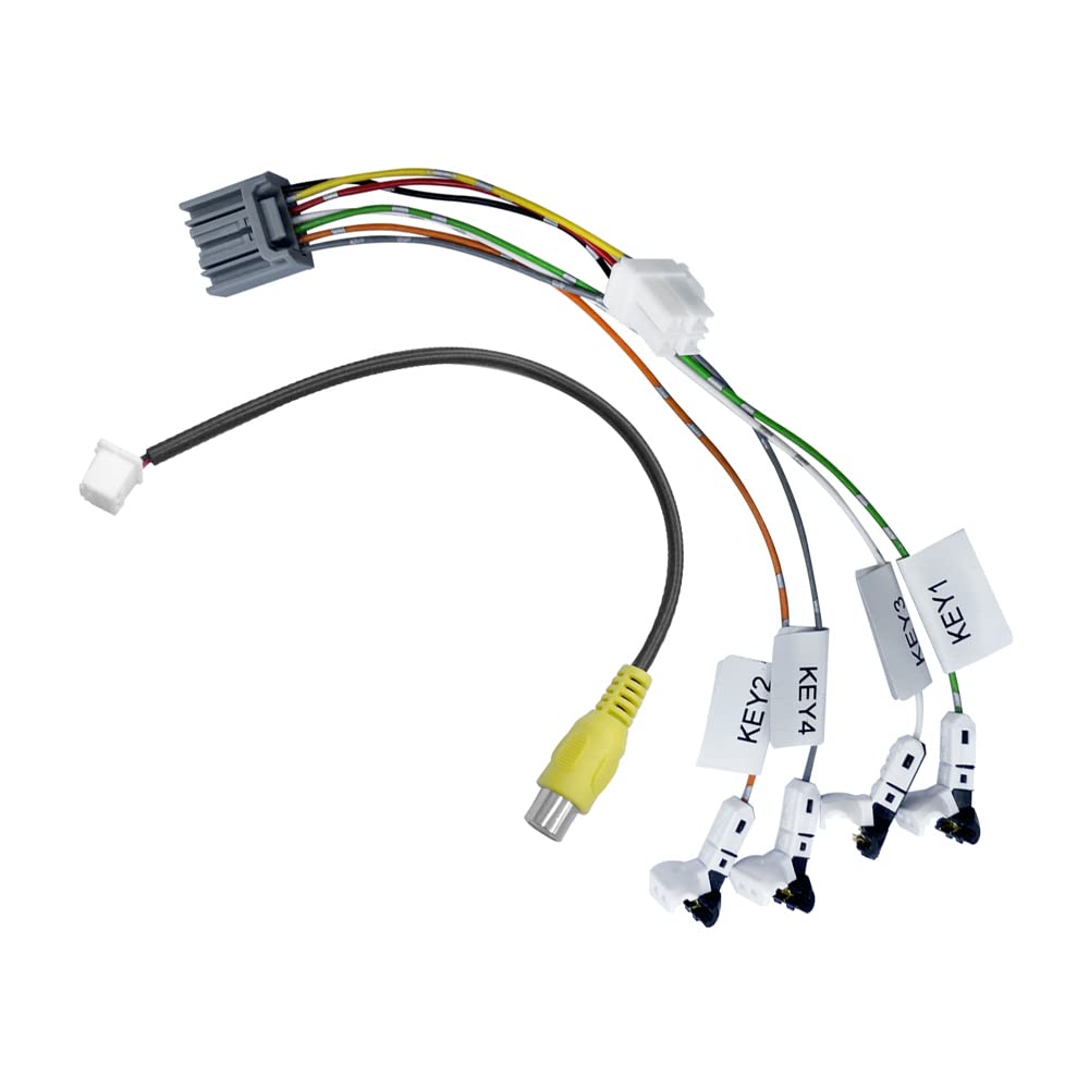 

YOBIS Совместимый с Kenwood кабель дистанционного управления на рулевом колесе для ETC, специальный кабель для преобразования RCA для подключения задней камеры + клемма/универсальный