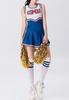 [Anfang] Miniskirt Cheerleader Cosplay Costume (Blue, XXXL)
