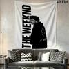 The Weeknd Wall Tapestry Aesthetic Wall Hanging Printed Fabric Blanket Decorative Tapestries for Bedroom Living Room Home Decor