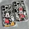 Graffiti M-Mickey Minnies Phone Case for Samsung Galaxy S25 S24 S23 S22 S21 S20 Note20 FE Ultra Edge Plus 4G 5G Transparent