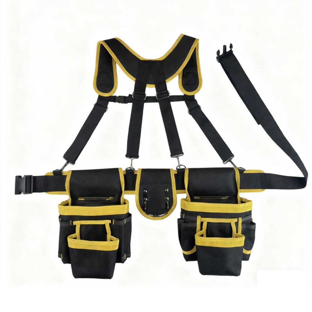 Large Capacity Woodworking Tool Belt Adjustable Design Multi Functional Tool Belt  Carpenter Work