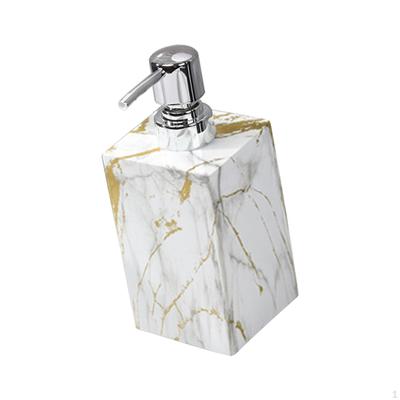 Chic Marble Soap Dispenser with Sleek Pump for Bathroom Vanity