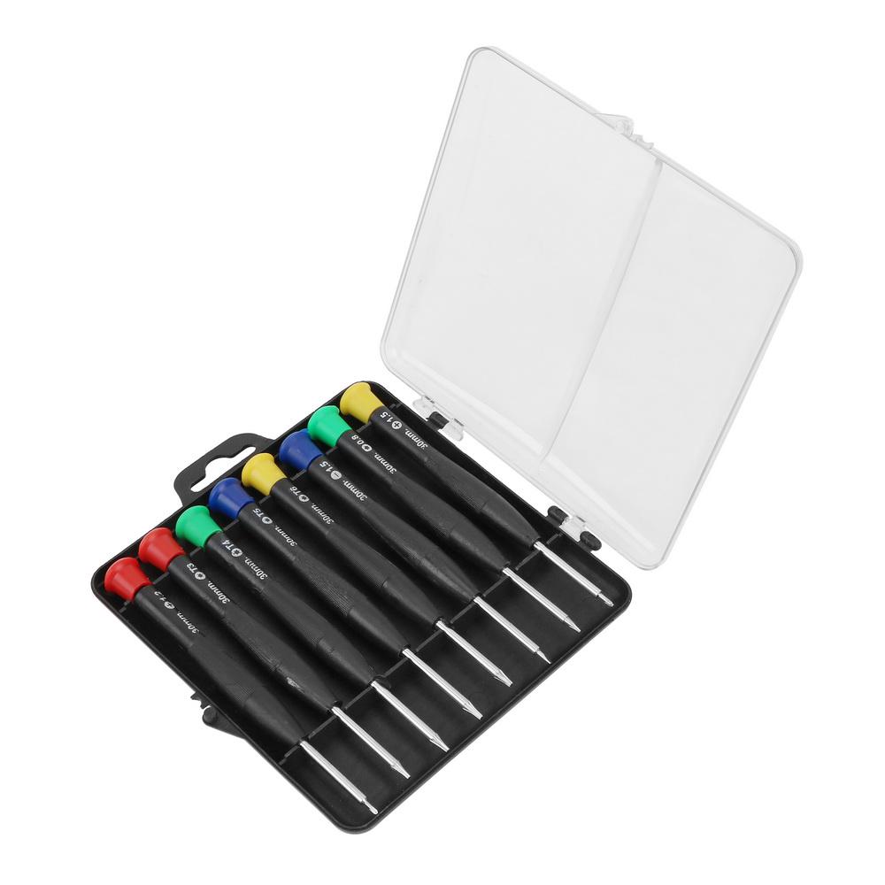 

8 шт./компл. набор магнитных отверток, инструменты для обслуживания часов, прецизионные отвертки, инструмент для ремонта телефона разноцветный