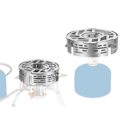 Gas Stove Windshield Ring Protects Flame from Wind Stove Wind Guard 201Stainless Steel Texture for Outdoor Cooking
