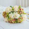 3D 10 Heads Artificial Hydrangea Fake Plants Flowers Arrangement Fake Flower Plastic Silk Flowers Party Decor