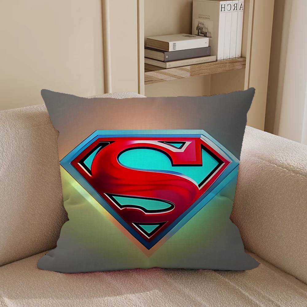 Cool S-SupermanS LOGO Pillow Case Removable Washable Cushion Cover – All-Season Soft Linen