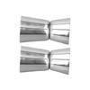 Cocktail Shaker Double Headed Cup Straight Edge Design Classic Style Stainless Steel Drink Shaker