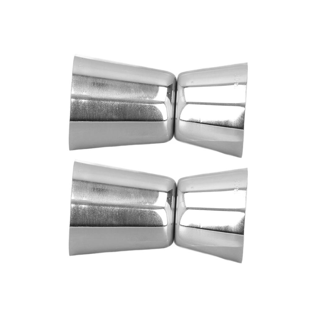 Cocktail Shaker Double Headed Cup Straight Edge Design Classic Style Stainless Steel Drink Shaker