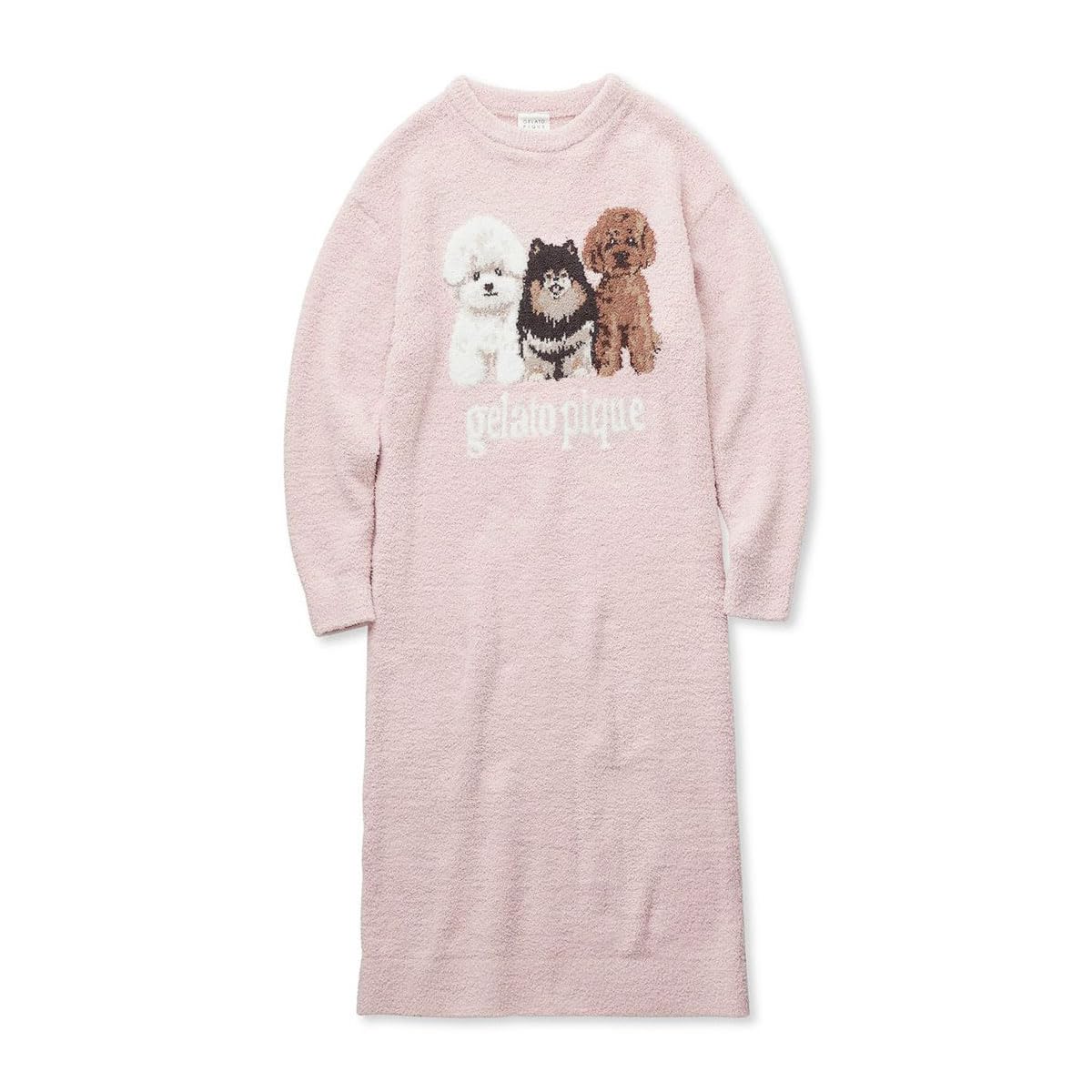 

Gelato Pique Powder DOG3 Print Jacquard Dress Free Women s (Pink, Size)