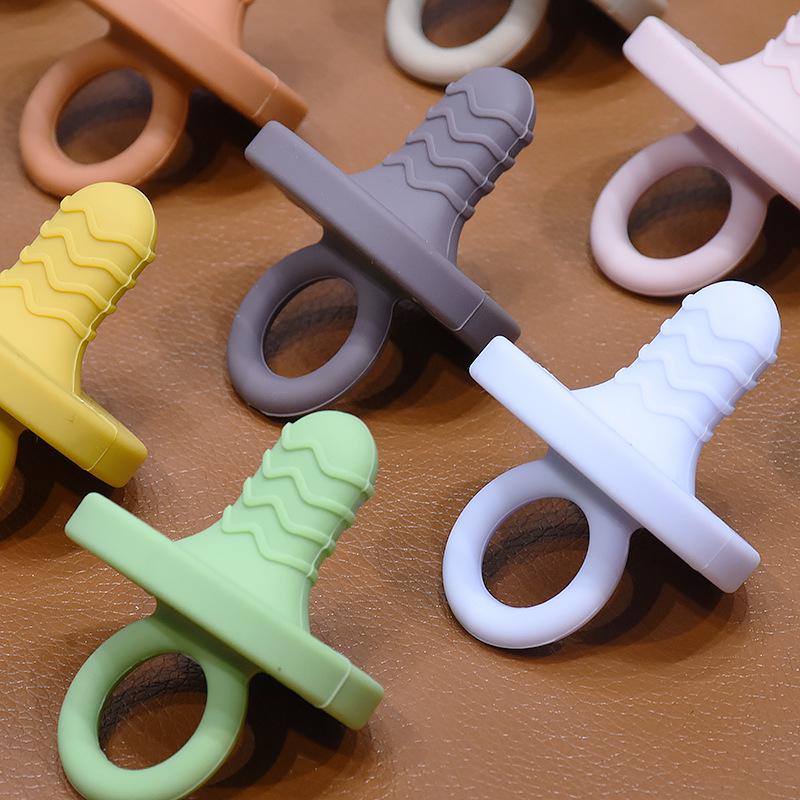 Silicone Wave Pacifier: Baby Sleep Aid & Teething Toy, Multiple Colors Available