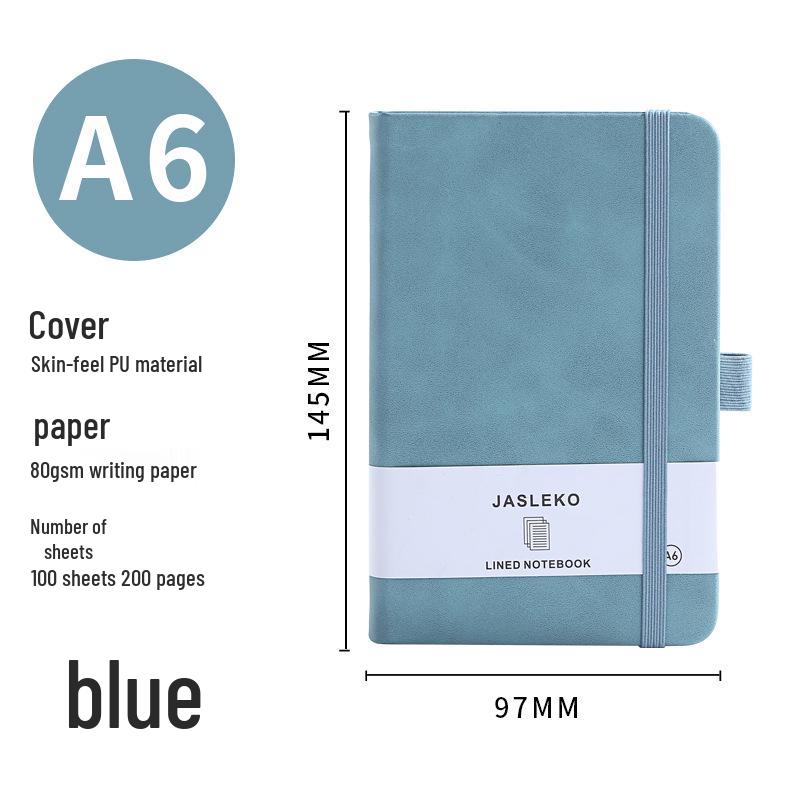 A5/A6 Ribbon Binding Business Notebook with Elastic Band and Customizable Logo
