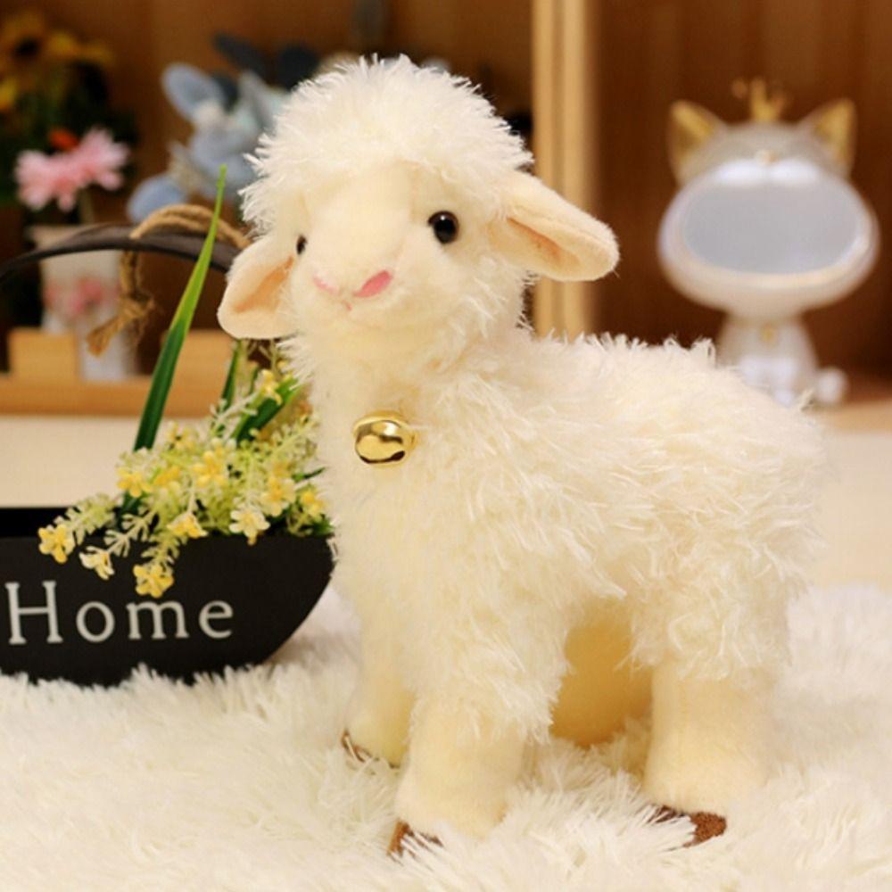 PP Cotton Baby Lamb Plush Doll 25/30cm Baby Sheep Keychain Room Decoration