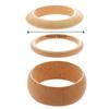Minority Design Wood Wide Bangle Europe American Style Retro  Hand Ring  Gift