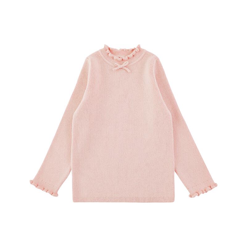 Yoyou Girls  2025 Winter Ruffle Edge Thermal Sweater 100 cm