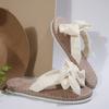 Fashion Summer Ladies Slippers 2025 High Quality Versatile Fashion Women's Shoes Casual Bow Open Toe Flat Slippers Flip Flops Women