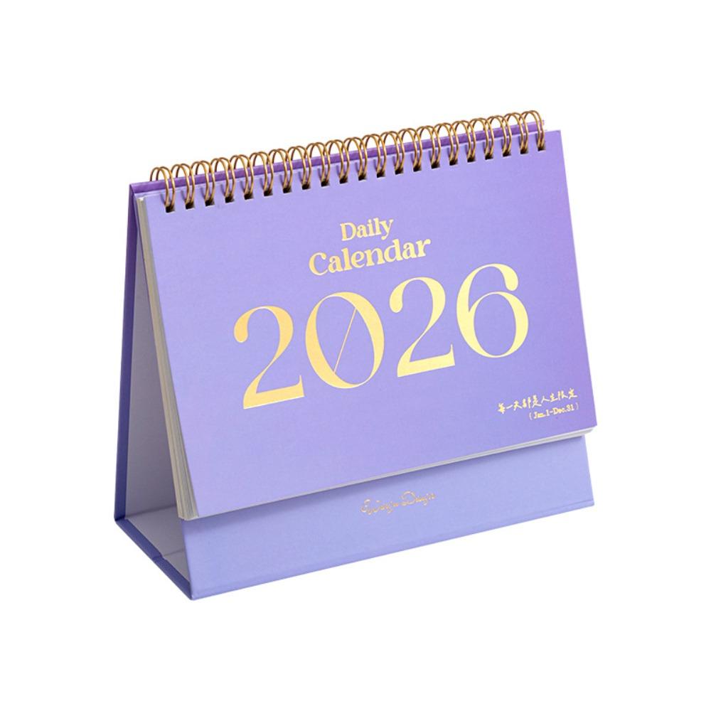 Nützlicher 2026 Desktop-Papierkalender Multifunktionaler Heimdekor Planer Zeitplaner Jahresnotizbuch Agenda Organizer