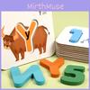 Wooden Alphabet Card Educational Puzzle For Kid Learning And Cognitive Development