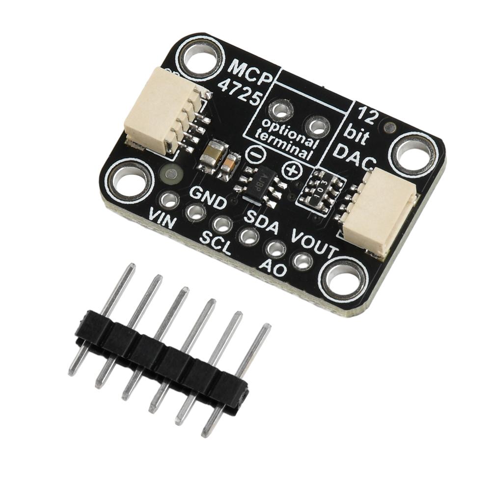 MCP4725 12 Bit I2C DAC Digital Converter Module Digital To Analong Module Development Board For STEMMA QT Qwiic 2.7-5.5V