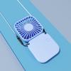Mini Folding Hanging Neck Fan Foldable Hand-Held Fan Mini Folding Personal Fan, 3 Speeds Usb Charging For Travel Cooling Tool
