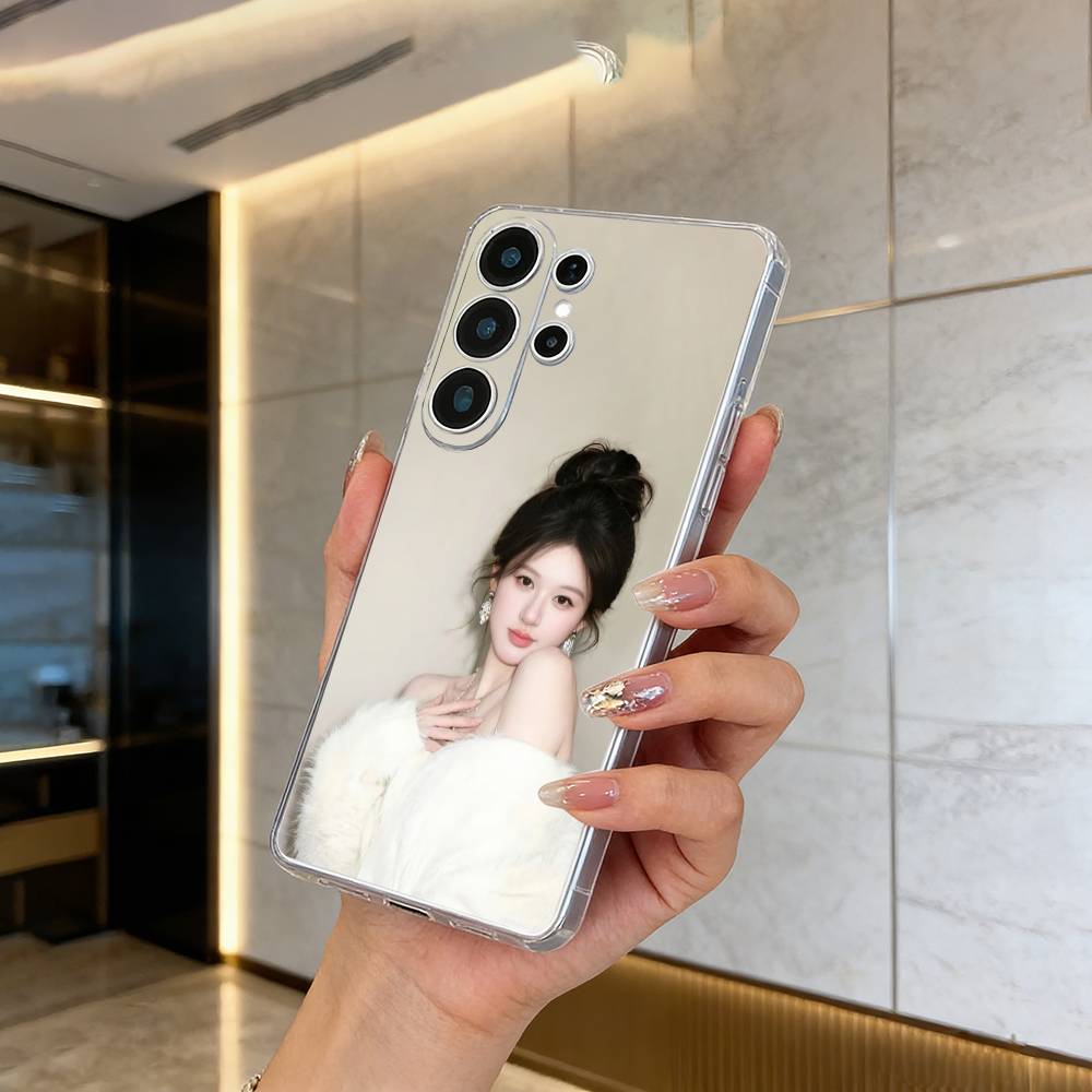 Chinese actress-Zhao Lusi Phone Case For Samsung S25,S24,S21,S22,S23,S30,Ultra,S20,Plus,Fe,Lite Transparent Cover