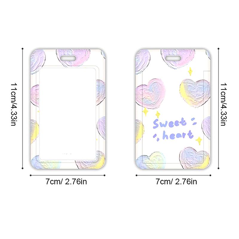 Suport pentru carduri de dragoste, suport pentru carduri foto, breloc, protectori pentru carduri de student, acoperire albastră pentru carduri bancare de identitate, geantă de papetărie școlară pentru carduri foto