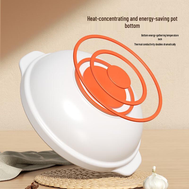 High-Temperature Clay Casserole Pot with Lid