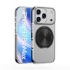 Luxury Rotating Magnetic Stand MagSafe Case for iPhone 17 16 15 14 13 12 Pro Max 17Air 17Pro 16e Metal Button Ripple Shape Cover