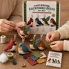 DIY Patchwork Animal Keychain Kit, Handmade Bird Pet Farm Forest Animal Key Ring, Handcrafted Keychain Art Crafts for Kids Adults