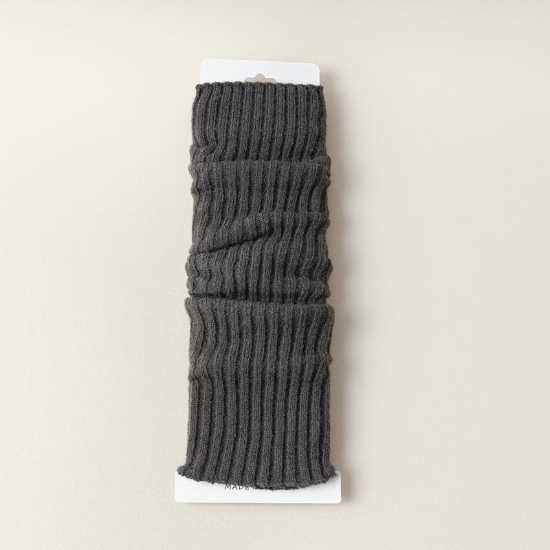 5/10 Pairs Casual Autumn Winter Calf Length Sock Covers Vertical Stripe Knitted Leg Warmers Warm JK Style Knee High Boots Layered Boot Covers Socks