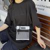 Neue Nylon-Schultertasche, klein, quadratisch, Damen 2025, Gitter, Handy-Tasche, Freizeit, Sport, einfache Umhängetasche