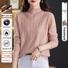Hengyuanxiang Women's Pure Wool Sweater - Chic Autumn & Winter Pullover, Base Layer Knit Top
