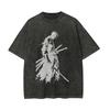 One Piece Heren En Dames Gewassen T-shirt Roronoa Zoro Zomer Lente Nieuwe Anime Tee Retro Mode Y2k Slijtage Korte Mouw