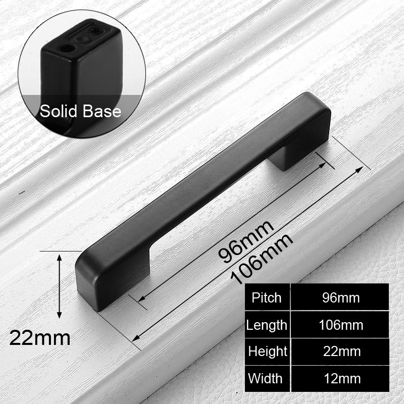 PQB Black Handles for Furniture Cabinet Knobs and Handles Kitchen Handles Drawer Knobs Cabinet Pulls Cupboard Handles Knobs