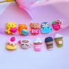 10Pcs New Mixed Lovely Cartoon Animals / Drinks Flat Back Resin Scrapbooking DIY Jewelry Craft Decoration Accessories