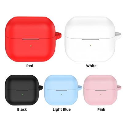Silicone Earphone Protective Cover Shockproof Soft Protective Case with Carabiner for Samsung Galaxy Buds 3/3 Pro Charging Case