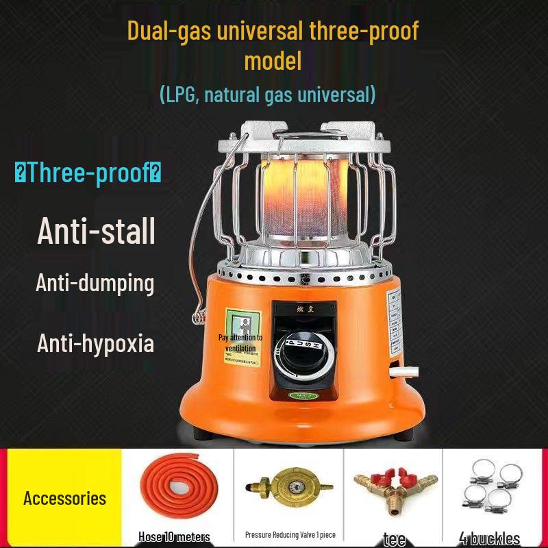Burner Emperor Natural/Liquefied Gas Energy-Saving Fireplace Heater: New Model for Household Heating