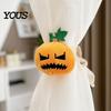 Halloween Decor Curtain Tieback Pumpkin Tieback, Plush Fabric Strap Holiday Holder Holder, Decorative Draperies Holdback for Home Party