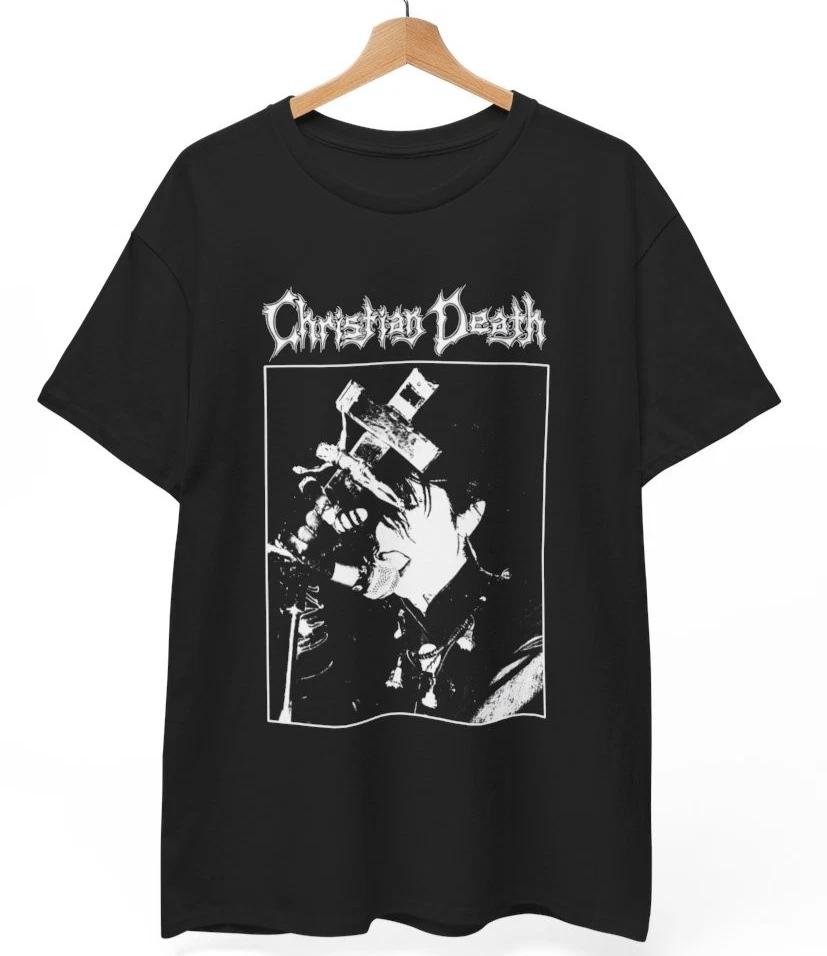 Christian Death T-Shirt, Rozz Williams Gothic Rock Deathrock Band, 80s Music Tee 3XL