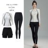 Womens Full Coverage Rash Guard Set Long Sleeve Top Pants UV Protection Quick Dry Snorkeling Swimwear