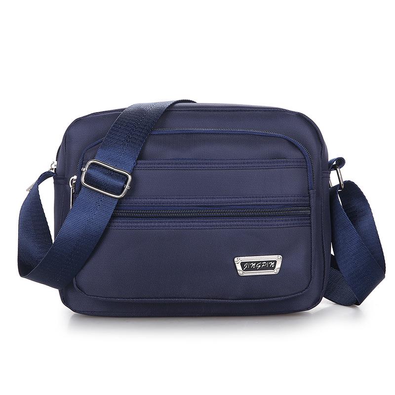 Women's Crossbody Backpack: Large Capacity Nylon-Canvas Shoulder Bag for Middle-Aged and Elderly.