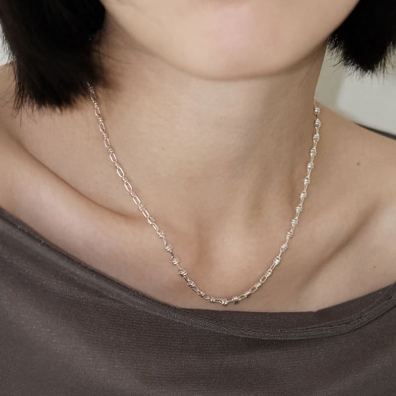 

LNMD Tweed chain necklace Free (42cm + 3cm extension chain)