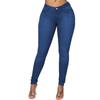 2026 New Fashion Slim Fit Women's Jeans, Solid Color Casual Pencil Pants